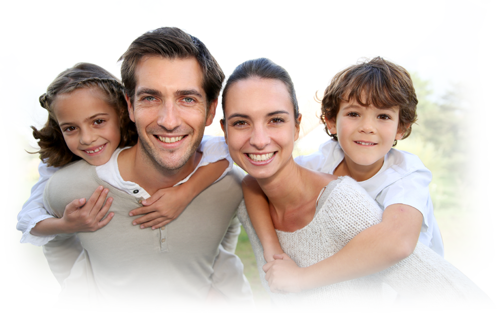 Family Smiling after getting dental treatment at Dr Bruce young Jacksonville, AL